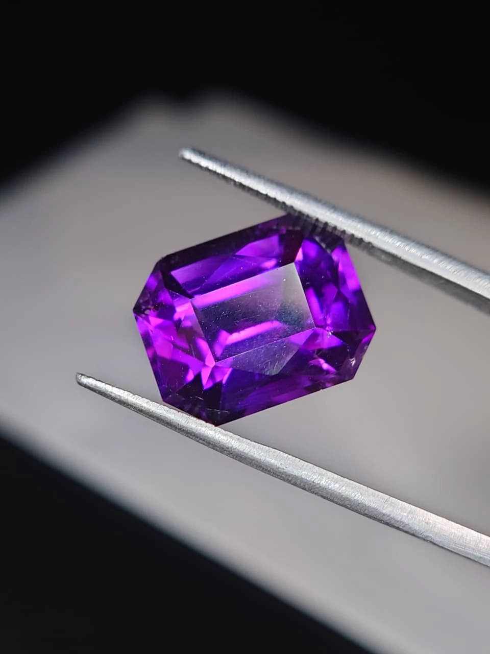 8.8ct Natural Siberian Type Amethyst Loose Gemstone from Nigeria — view 2